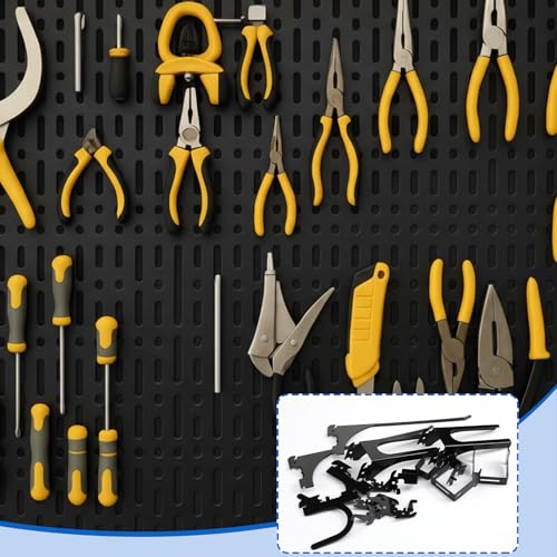 Zonon 52 Pcs Metal Wall Control Hooks Slotted Storage - Image 6