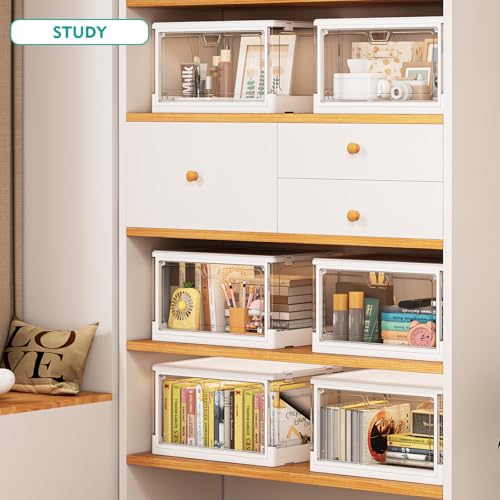 SNSLXH Clear Storage Bins with Lids, Stackable Storage Bins - Image 4