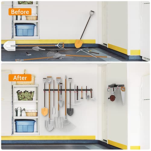 WALMANN All Metal 64 inch Wall Mount Garden Tool Organizer - Image 7