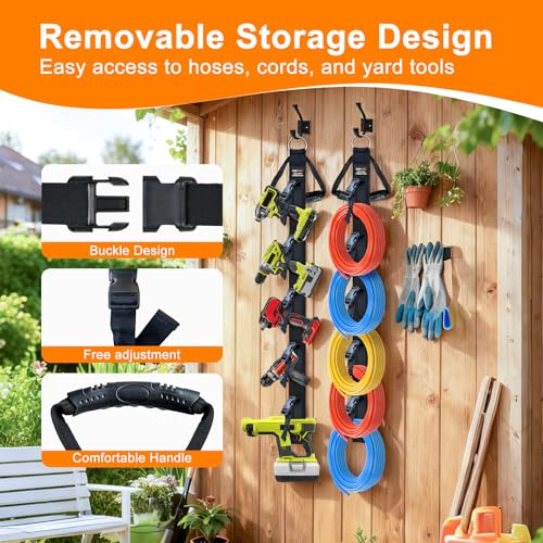Extension Cord Organizer 2 Pack, Cord Storage Organizer with 5 - Image 4