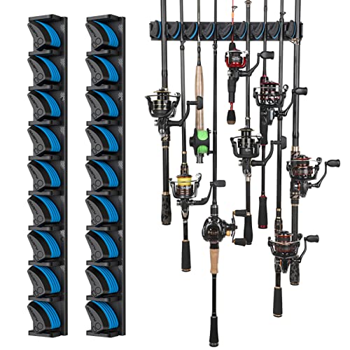 PLUSINNO V9 Fishing Rod Holder, Wall Mount Fishing Pole Holder - Image 2
