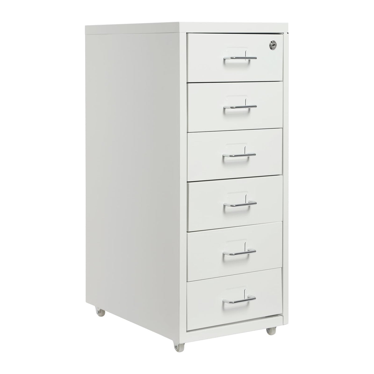 6 Drawer Rolling Vertical File Cabinet, for Home Office - Image 1