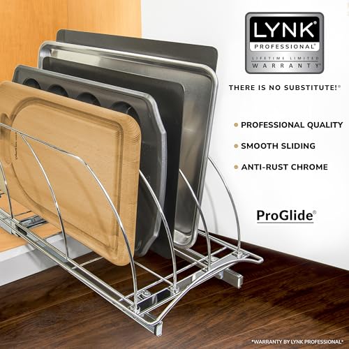 LYNK PROFESSIONAL® Pull Out Cookie Sheet Organizer for Cabinet – - Image 3