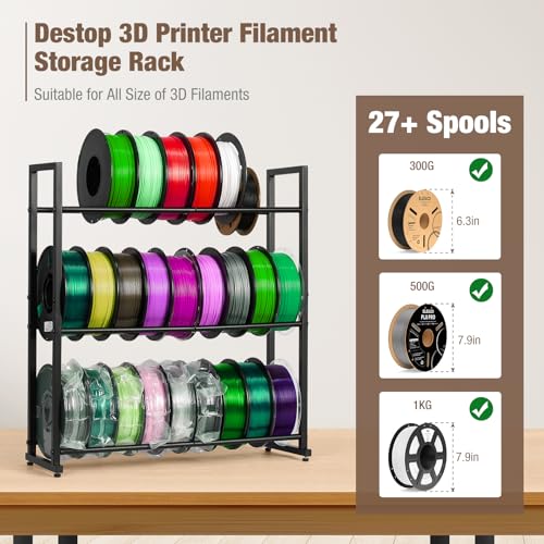 3D Printer Filament Storage Rack Desktop, 3-Tier | Home Organization - Image 5