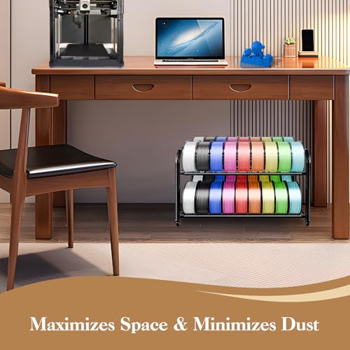 3D Printer Filament Storage Rack with Wheels, Rolling Cart - Image 6