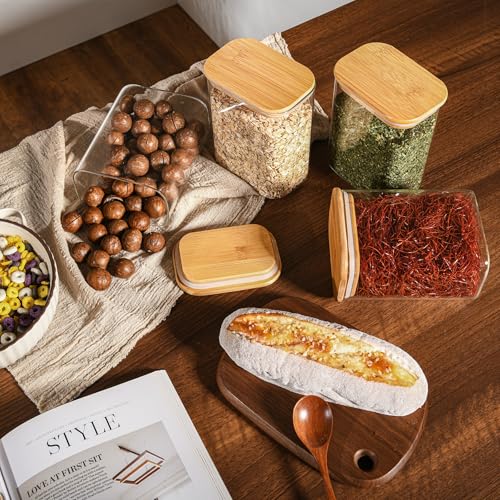 37oz/1.2Qt Rectangle Glass Storage Containers with Lids 6-Pack - Image 3