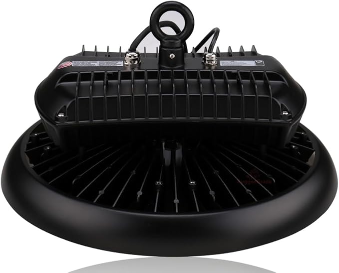 RuggedGrade 400W - Titan V Series HO LED High Bay UFO Light with Motion Sensor - 56,400 Lumen - 5000K Bright White - Wattage Selectable - 150W/120W/100W - Outdoor LED Light - DLC 5.1 Premium