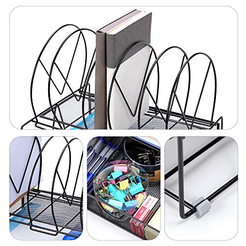 Coralov Desk File Organizer Document Tray with 5 Vertical File - Image 6