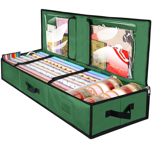 BALEINE Wrapping Paper Storage Organizer, 40" Durable 600D - Image 2