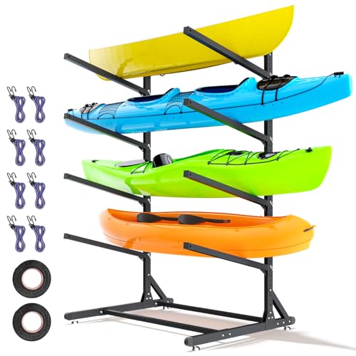 Kayak Storage Rack,Freestanding Adjustable Kayak Stand for Kayaks - Image 2