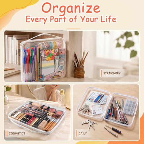 4-pack Extra Large Clear Board Game Storage Case with Handles - Image 6