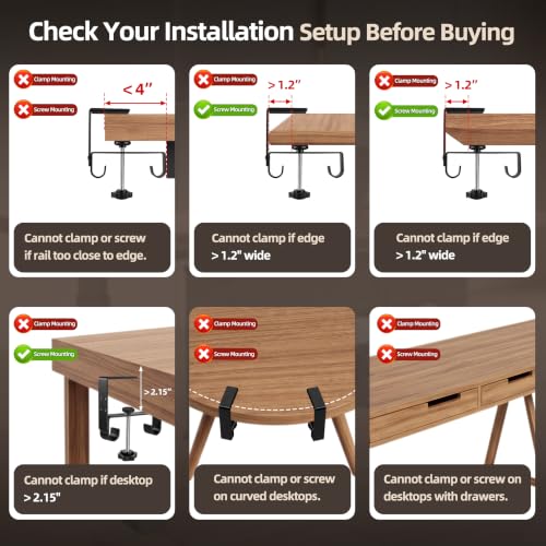 36 Inch Under Desk Cable Management Tray No Drill De | Cable Managemen - Image 6