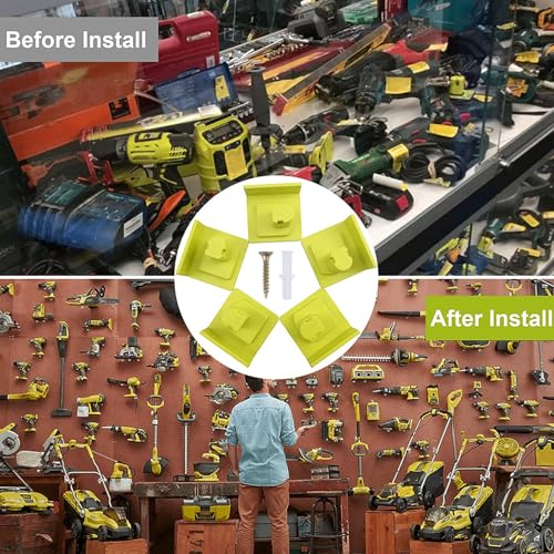 10 Pack Tool Holder Compatible with Ryobi 18V Wall Mount Plastic - Image 7