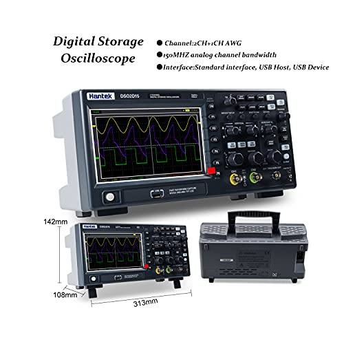 Hantek DSO2D15 Digital Storage Oscilloscope 150MHz 1GSa/s 8M,2 - Image 4