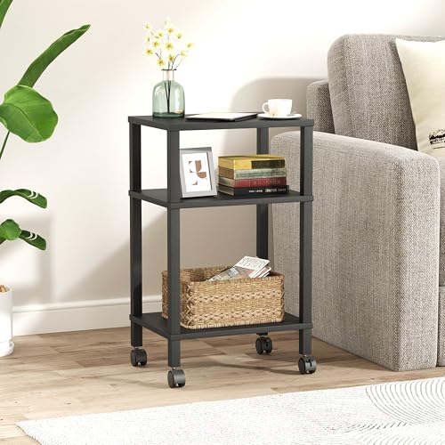 3-Tier Printer Stand with Storage, Mobile Printer Cart - Image 5