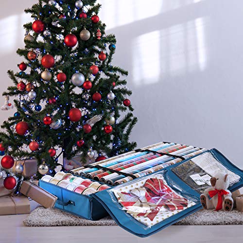 Hearth & Harbor Wrapping Paper Storage Container | Home Organization - Image 3