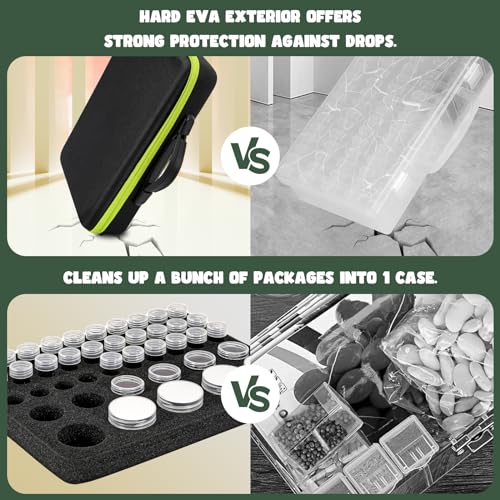 ProCase 41-Slot Seed Storage Organizer Box with Bottles - Image 5