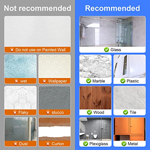 8PCS Broom Holder Wall Mount, Self Adhesive No Drilling Anti-Slip - Image 6