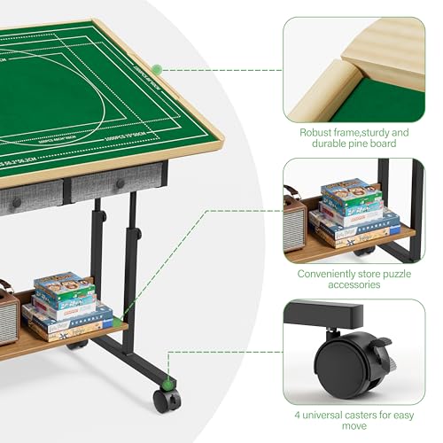 CODACE 1500 Pieces Puzzle Table with Drawers | Home Organization - Image 5