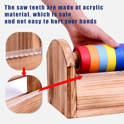 Masking Tape Dispenser - Wood Craft Tape Dispenser | Beauty & Personal - Image 4