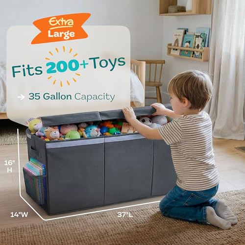 SoftOwl Extra Large Toy Storage Organizer with Lid - Image 2