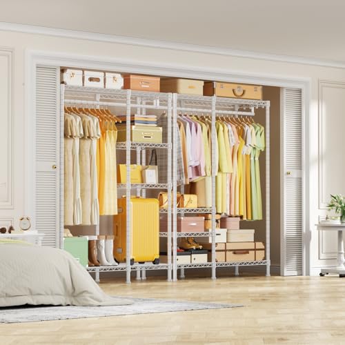 F4 Heavy Duty Clothes Rack (With Hanger Rod) Freestanding - Image 3