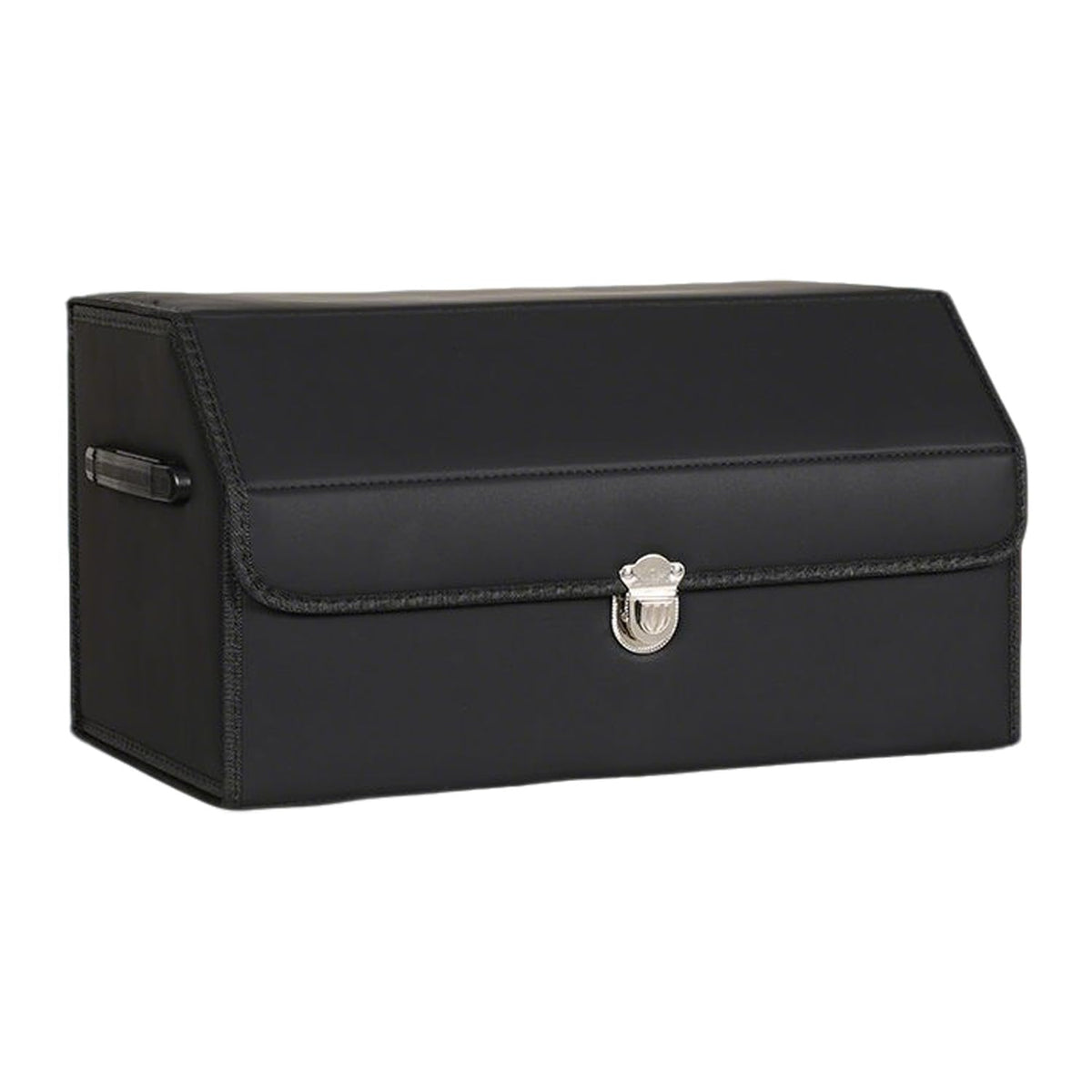 Car Trunk Organizer Leather Storage Box with Lid for Trunk - Image 1