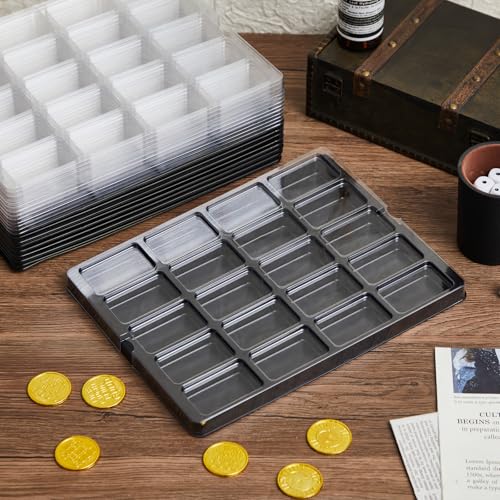 Novabright 10 Pack Game Piece Counter Trays with Clear Lids - Image 3
