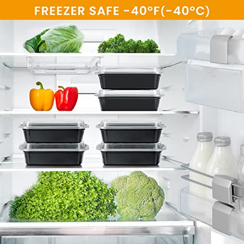 Kitch’nMore 38oz Meal Prep Containers, Extra Large &Thick Food - Image 8