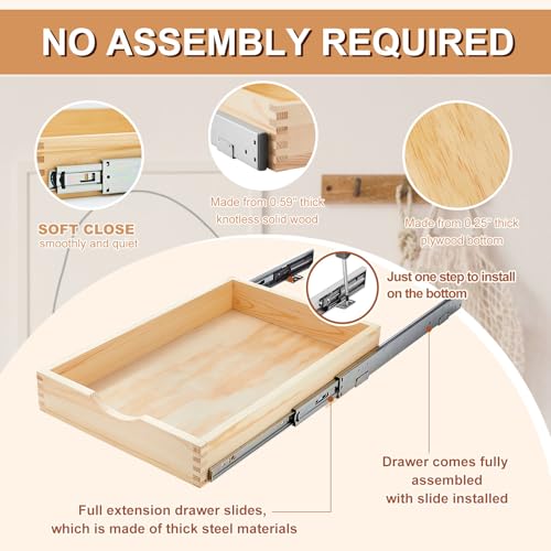 2 Set Wood Pull out Cabinet Organizer, Wood Color - Image 4
