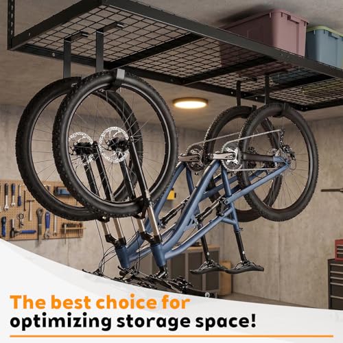4 Pack Bike Hooks for Garage Ceiling, Overhead Garage | Garage Storage - Image 5