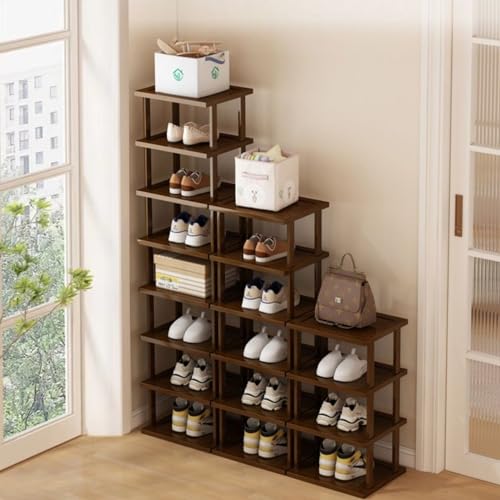 Vertical Shoe Rack - Tall Narrow Shoe Rack Organizer - Image 6