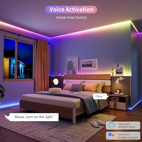 PAUTIX RGB Smart IC COB LED Strip Lights,Work with Alexa/Google - Image 5