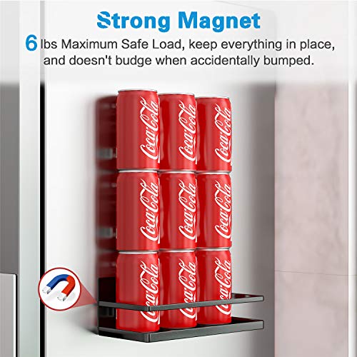 Magnetic Spice Rack, Strong Magnetic Shelf with 2 Removable Hooks - Image 5