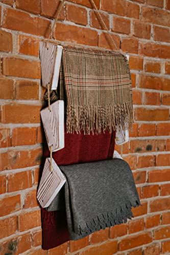 Blanket Ladder. 3-Tier Wall Hanging. Towel Holder. Quilt - Image 3