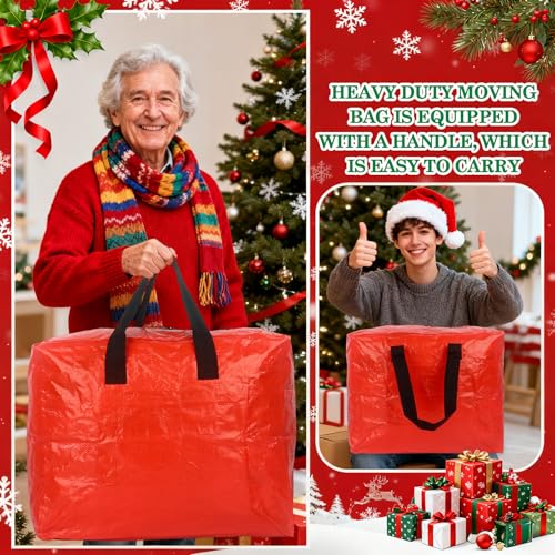Klmnop 4 Pcs Christmas Ornament Storage Bags, Waterproof - Image 6