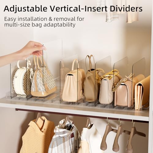 Stackable Bag & Purse Organizer for Closet Shelf Acr | All Products - Image 3