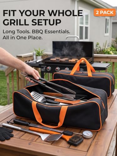 2 Pack BBQ Tool Storage Bags, 24 x 8 x 8 Inch - Image 5