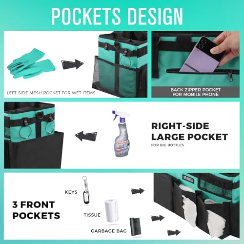 SCAVATA Wearable Cleaning Caddy Bag, Cleaning Caddy Supplies - Image 3