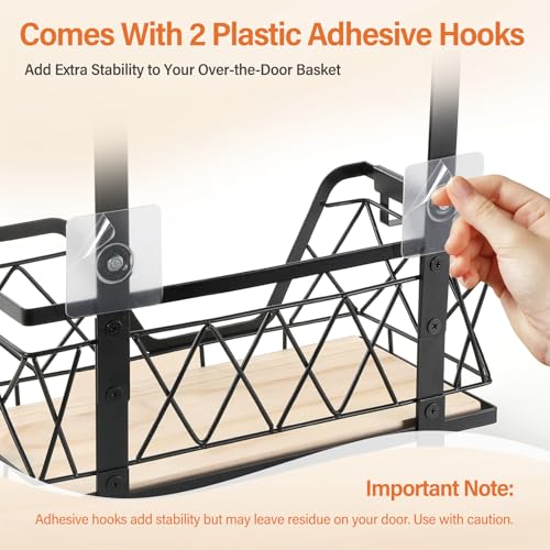 Over Door Ironing Board Hanger with Storage Shelf - Image 5