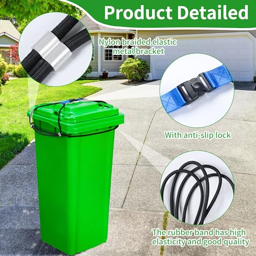 Trash Can Lock 2Pk for 30-45 Gallon Cans, Raccoons and Bears - Image 6