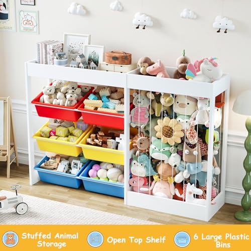 50.6"W x 39.4"H Toy Storage Organizer with 153L Stuffed Animal - Image 5