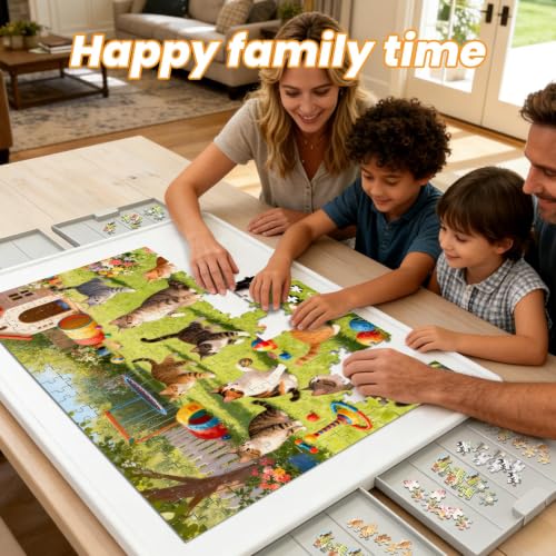 PITAPITA Rotating Jigsaw Puzzle Board for 1500 Pieces - Image 3