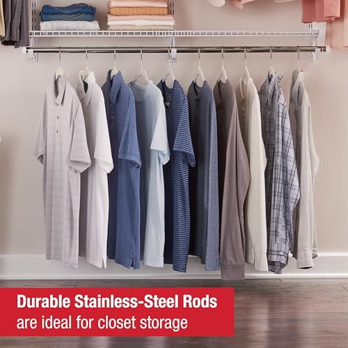 Rubbermaid Configurations Custom Closet Kit 4-8 Ft, White - Image 6