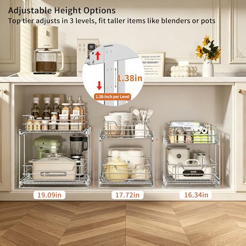 EZKAZA Pull Out Cabinet Organizer for Kitchen Utensil 7.5" - Image 6