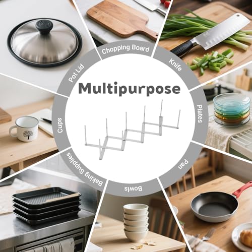 JINGIHE Pots and Pans Organizer, Adjustable Kitchen Cabinet - Image 7