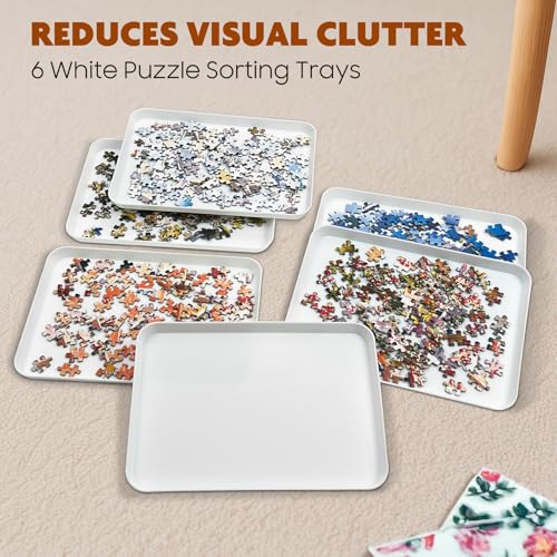 11.5 x 8.3 in Puzzle Sorting Trays Stackable - Image 5