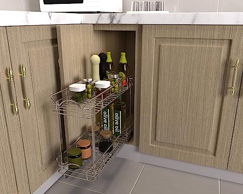 OCG Slide Out Cabinet Organizer for Narrow Cabinet (9" W X 17" - Image 5