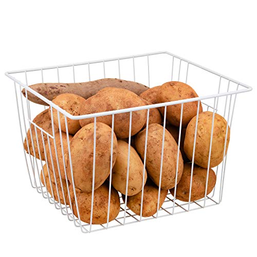 Freezer Organizer Bin, Kitchen Metal Wire Storage Basket - Image 7