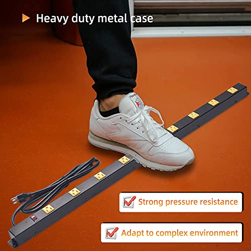 10 Outlet Long Power Strip Surge Protector, Heavy Duty Industrial - Image 5